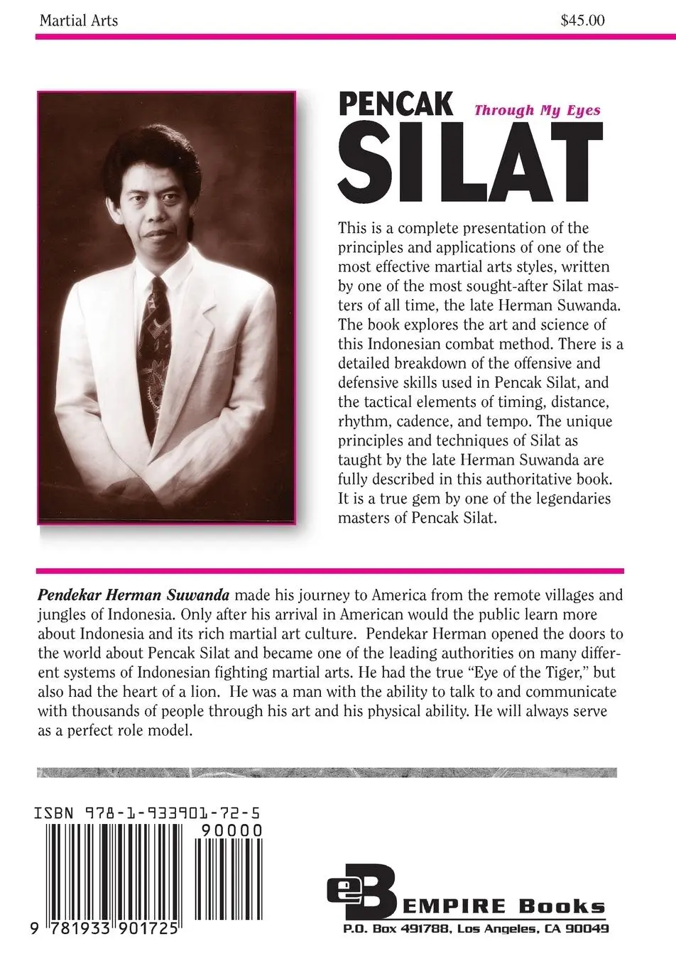 Rückseite: 9781933901725 | Indonesian Martial Arts | Pencak Silat Through my Eyes | Suwanda