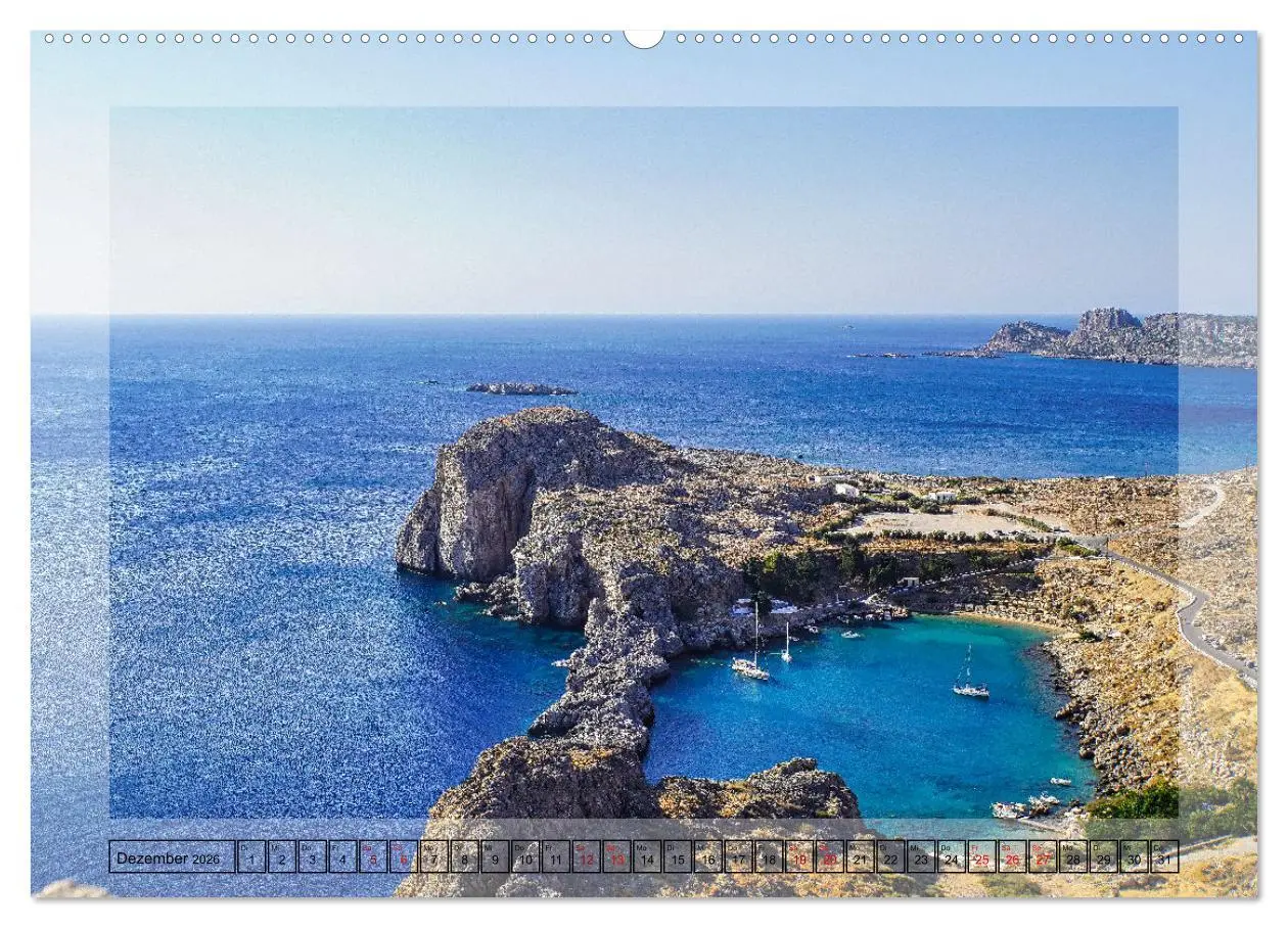 Bild: 9783457441725 | Schönes Rhodos (hochwertiger Premium Wandkalender 2026 DIN A2...
