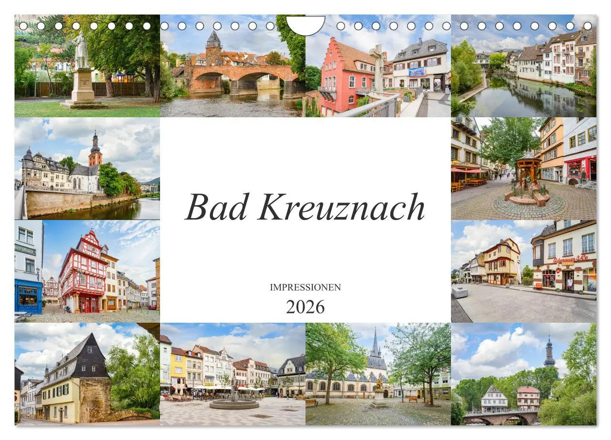 Cover: 9783457751725 | Bad Kreuznach Impressionen (Wandkalender 2026 DIN A4 quer),...