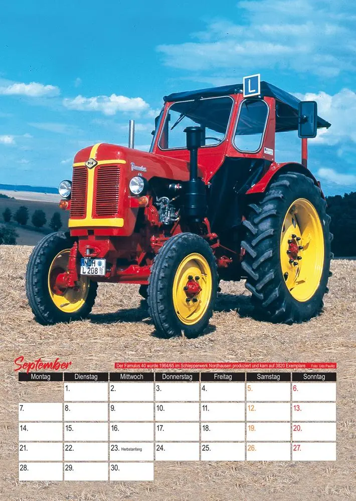 Bild: 9783751611725 | Der DDR Traktoren Monatskalender 2026 | Kalender | 13 S. | Deutsch