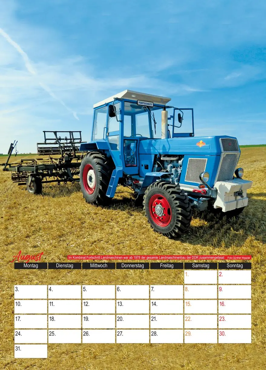 Bild: 9783751611725 | Der DDR Traktoren Monatskalender 2026 | Kalender | 13 S. | Deutsch
