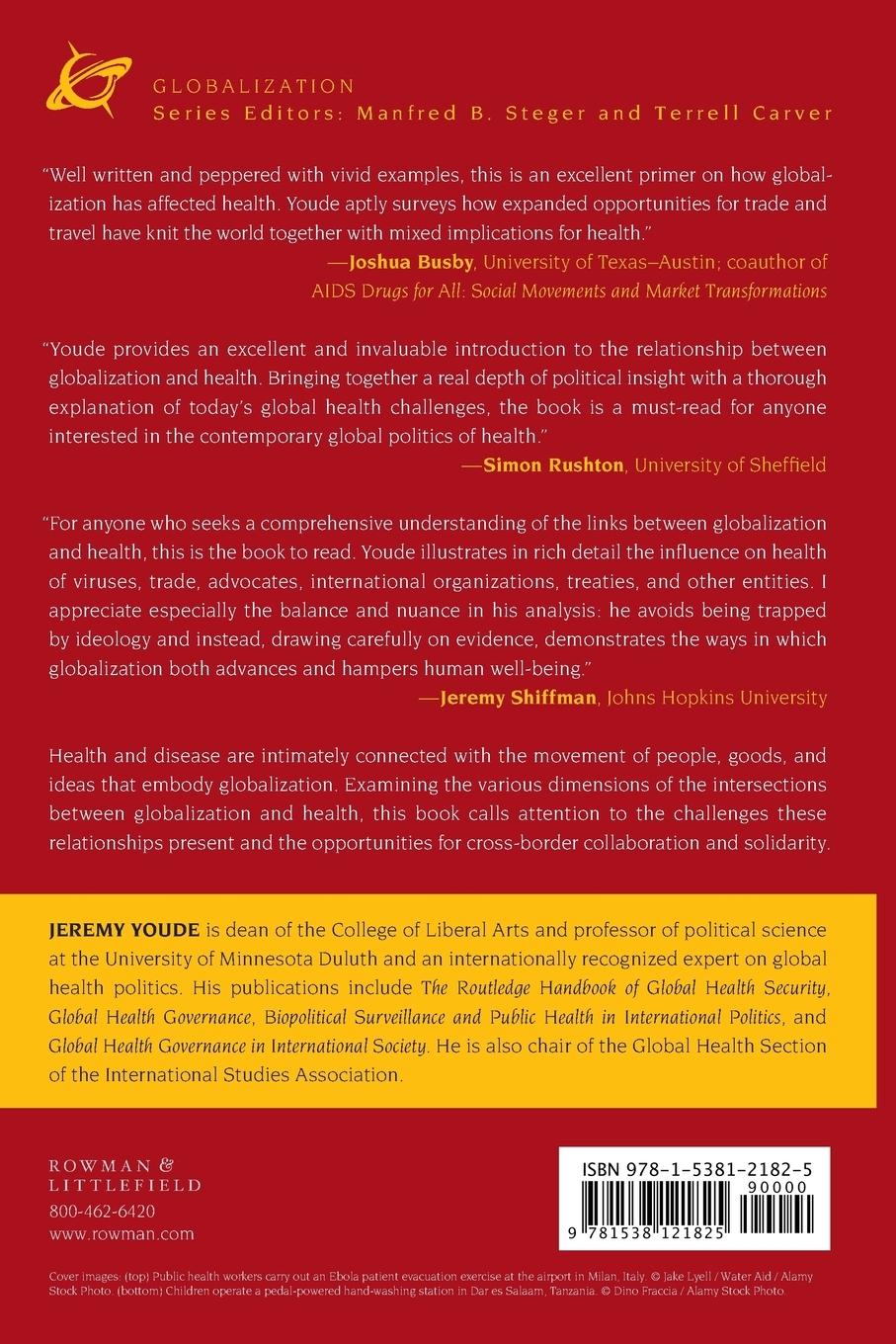 Rückseite: 9781538121825 | Globalization and Health | Jeremy Youde | Taschenbuch | Englisch