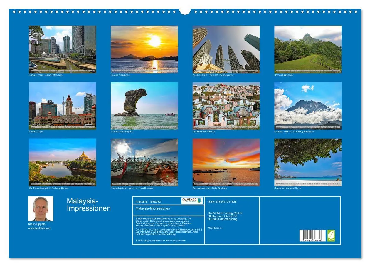 Bild: 9783457741825 | Malaysia-Impressionen (Wandkalender 2026 DIN A2 quer), CALVENDO...