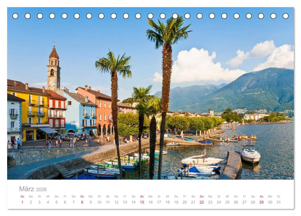 Bild: 9783516211825 | TESSIN Werner Dieterich (Tischkalender 2026 DIN A5 quer), CALVENDO...
