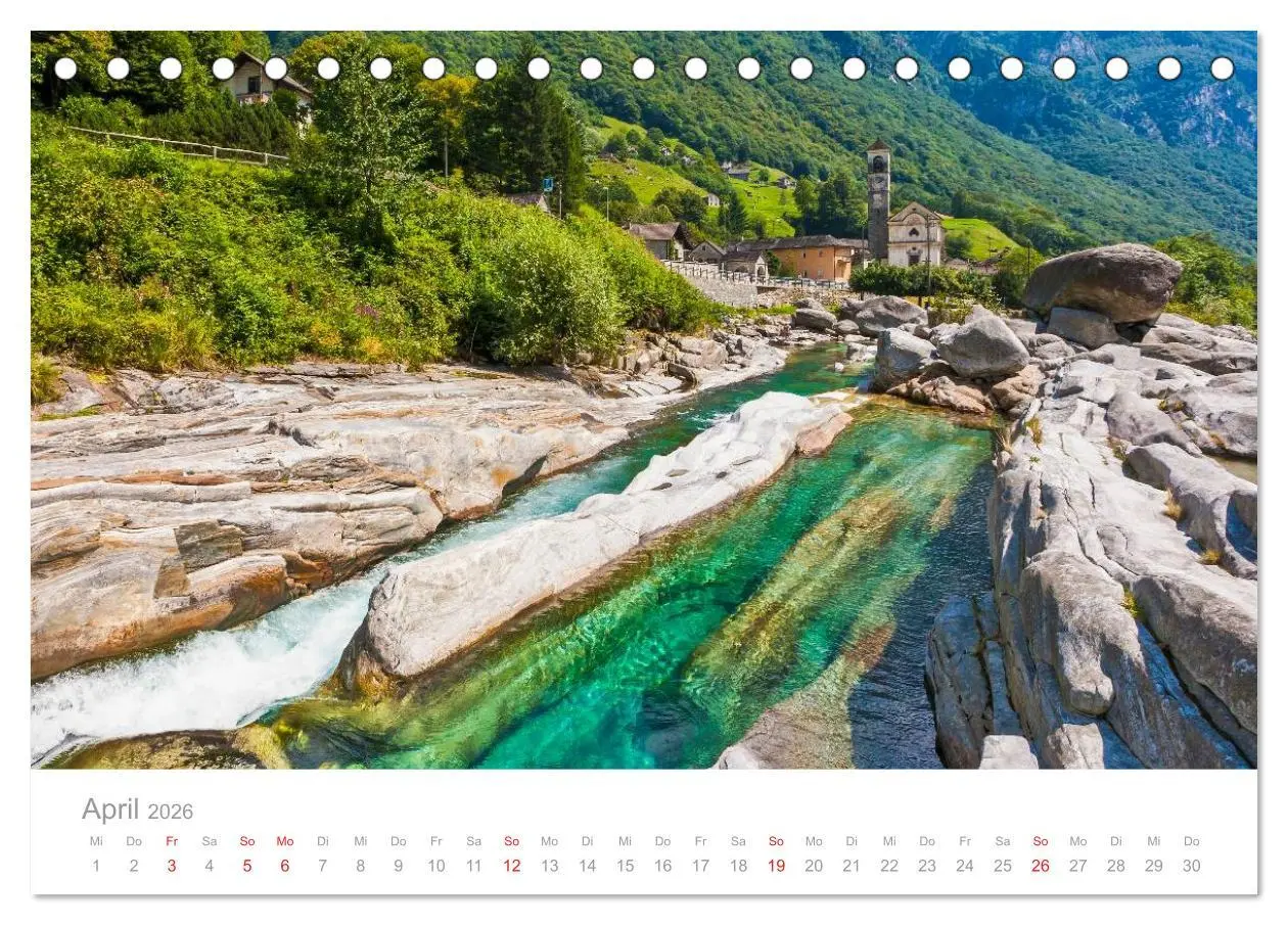 Bild: 9783516211825 | TESSIN Werner Dieterich (Tischkalender 2026 DIN A5 quer), CALVENDO...