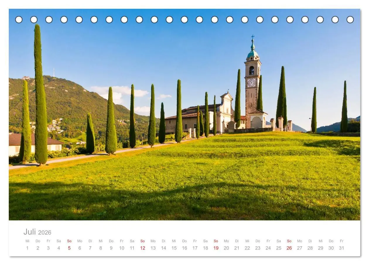 Bild: 9783516211825 | TESSIN Werner Dieterich (Tischkalender 2026 DIN A5 quer), CALVENDO...