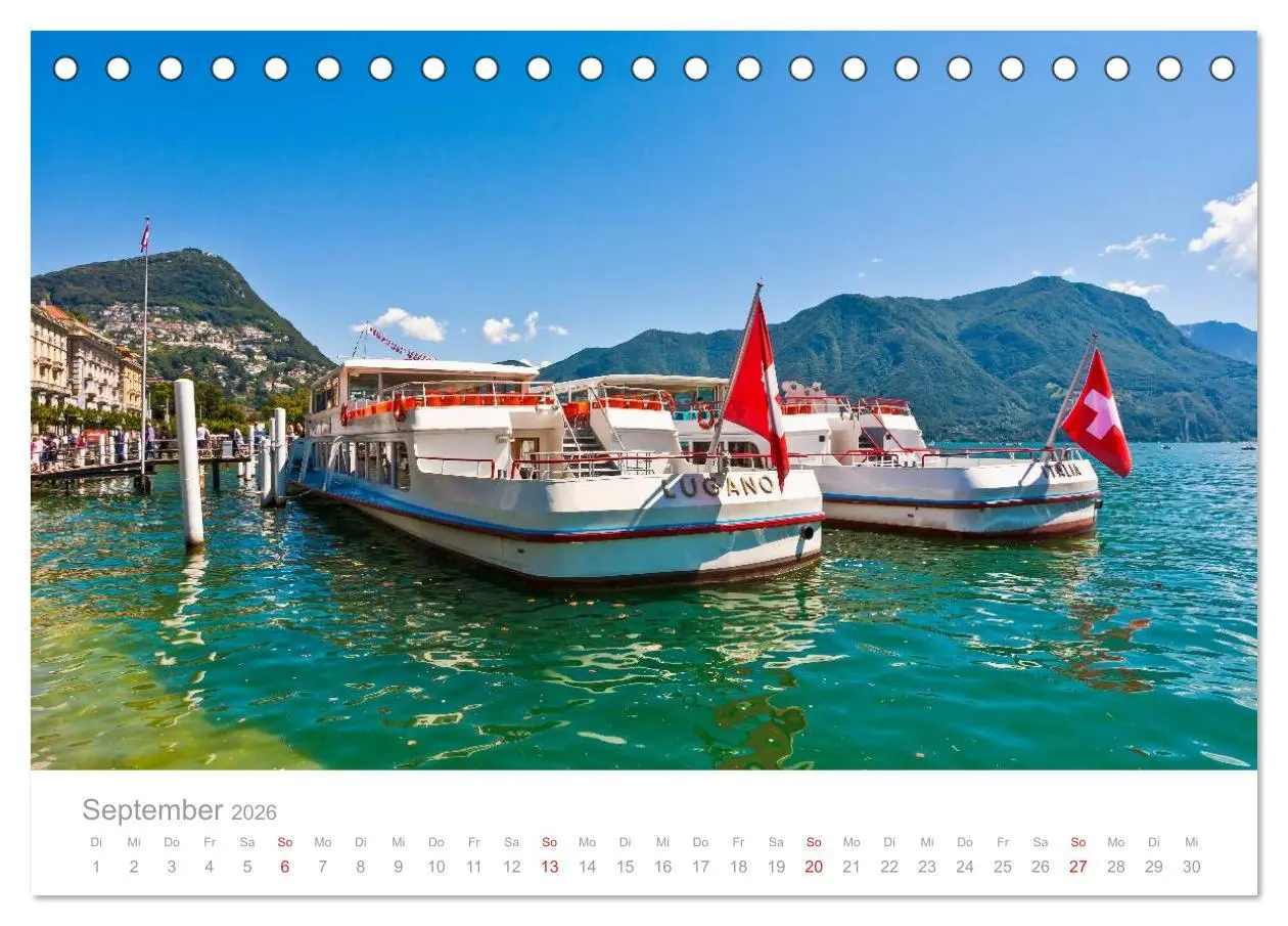 Bild: 9783516211825 | TESSIN Werner Dieterich (Tischkalender 2026 DIN A5 quer), CALVENDO...