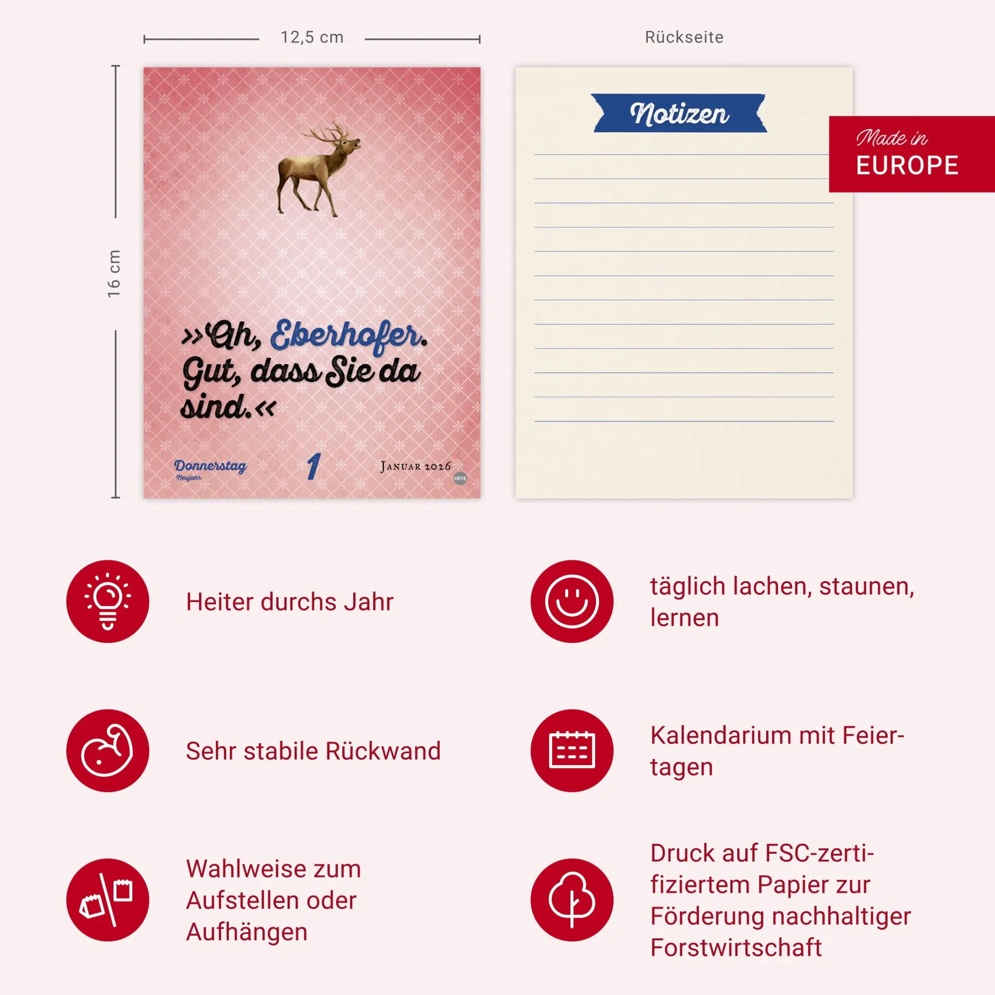 Bild: 9783756411825 | Rita Falk Jahres-Gröstl Tagesabreißkalender 2026 | Rita Falk | 324 S.