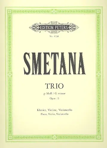 Cover: 9790014021825 | Piano Trio in G minor Op.15 | Bedrich Smetana | Partitur