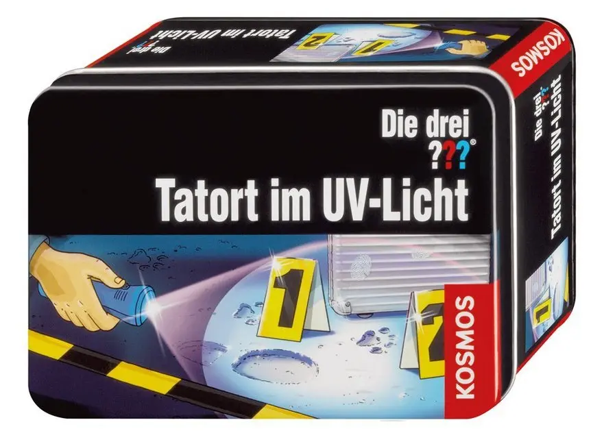 Cover: 4002051631925 | Die drei ??? Tatort im UV-Licht | Spiel | In Metalldose | Deutsch