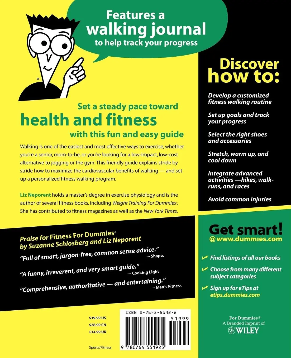Rückseite: 9780764551925 | Fitness Walking for Dummies | Liz Neporent | Taschenbuch | Englisch