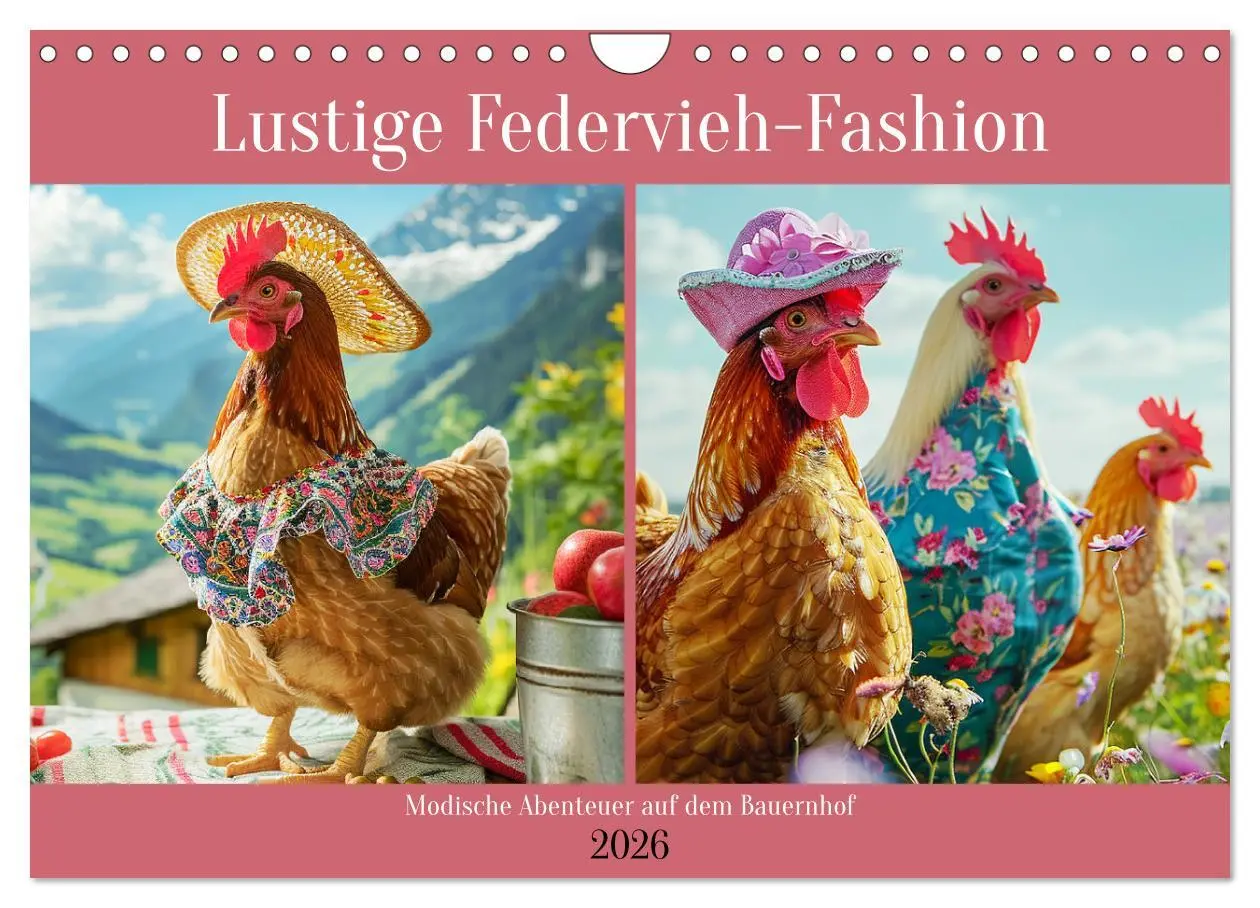 Cover: 9783457281925 | Lustige Federvieh-Fashion. Modische Abenteuer auf dem Bauernhof...