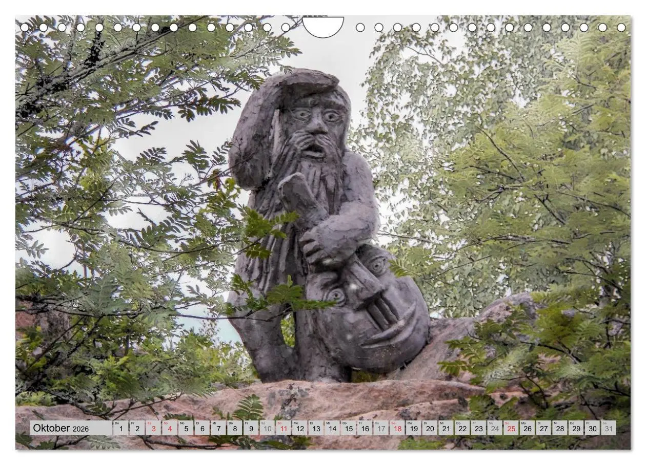 Bild: 9783516131925 | Die Trolle von Gamleby - Schweden - Skulpturen von Jan Pol...