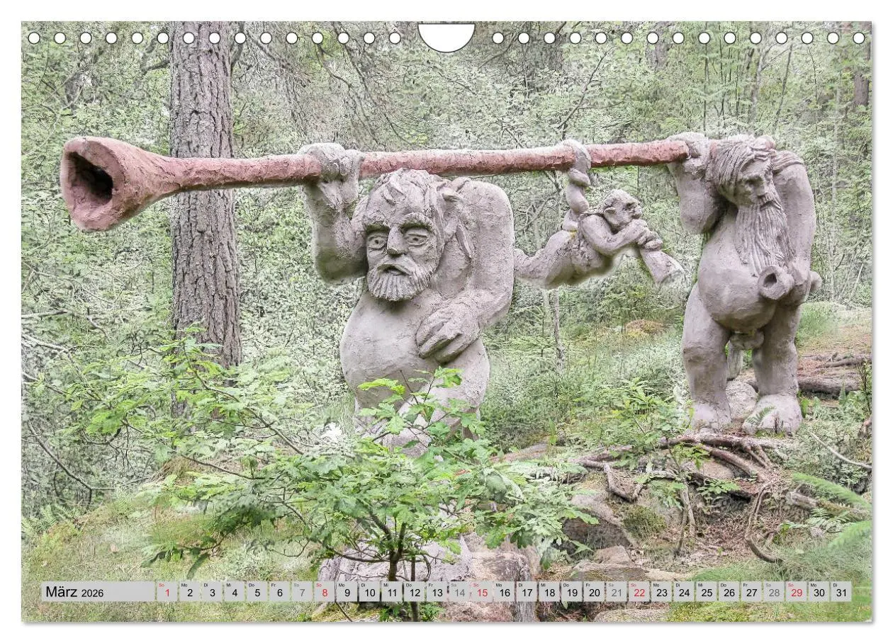 Bild: 9783516131925 | Die Trolle von Gamleby - Schweden - Skulpturen von Jan Pol...