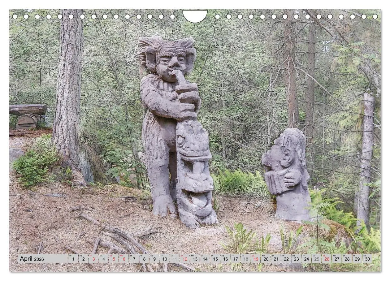 Bild: 9783516131925 | Die Trolle von Gamleby - Schweden - Skulpturen von Jan Pol...