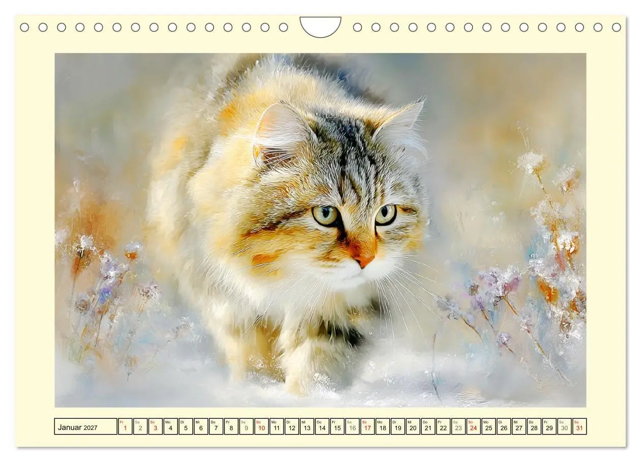 Bild: 9783516821925 | Wildkatzen. Europas scheue Waldbewohner (Wandkalender 2027 DIN A4...