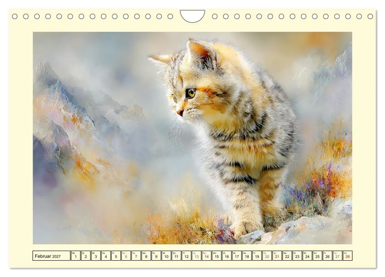 Bild: 9783516821925 | Wildkatzen. Europas scheue Waldbewohner (Wandkalender 2027 DIN A4...