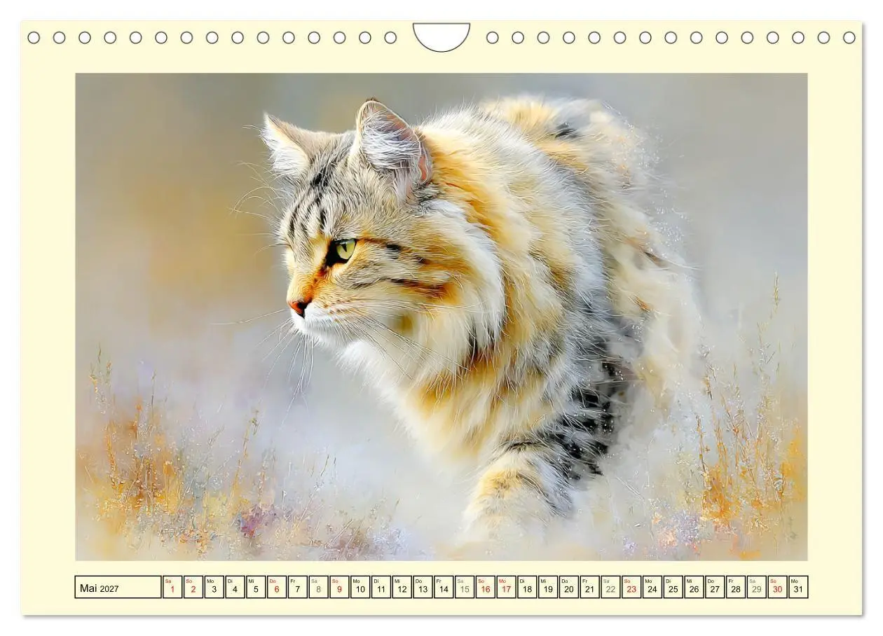 Bild: 9783516821925 | Wildkatzen. Europas scheue Waldbewohner (Wandkalender 2027 DIN A4...