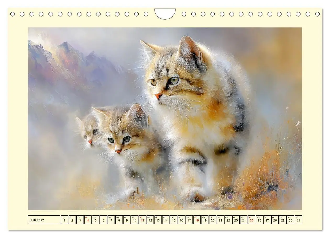 Bild: 9783516821925 | Wildkatzen. Europas scheue Waldbewohner (Wandkalender 2027 DIN A4...