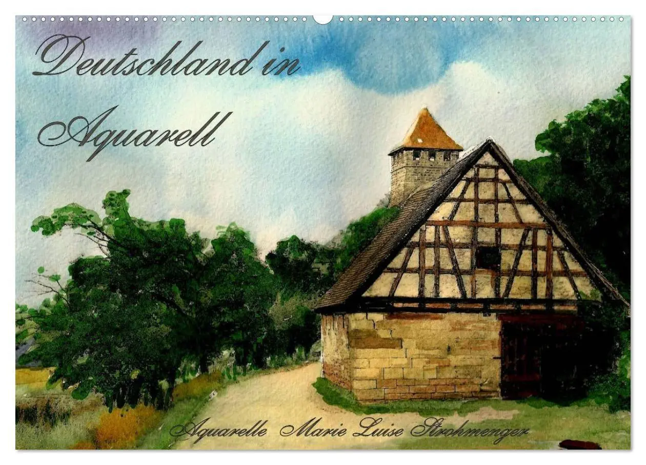 Cover: 9783594111925 | Deutschland in Aquarell (Wandkalender 2027 DIN A2 quer), CALVENDO...