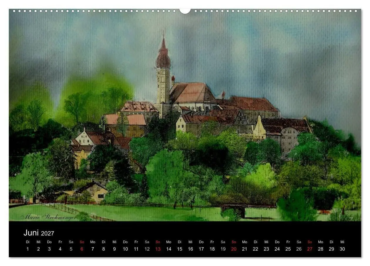 Bild: 9783594111925 | Deutschland in Aquarell (Wandkalender 2027 DIN A2 quer), CALVENDO...
