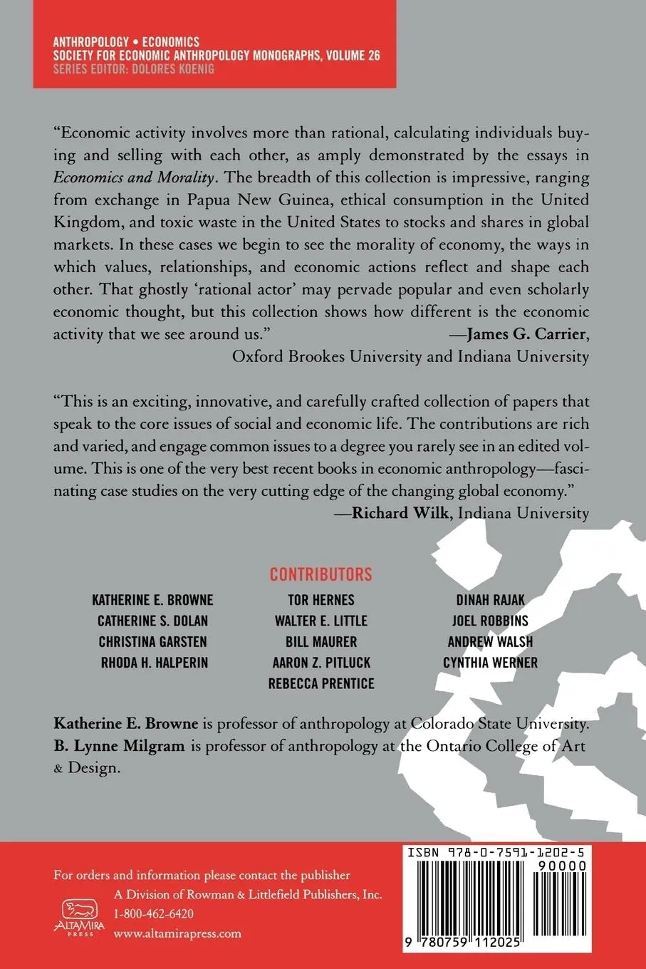Rückseite: 9780759112025 | Economics and Morality | Anthropological Approaches | Browne (u. a.)