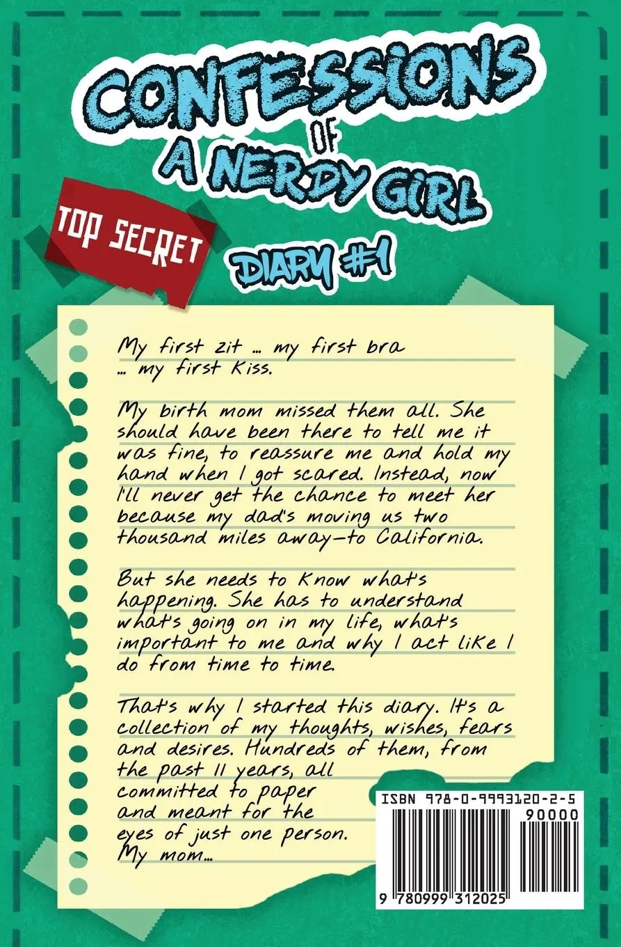 Rückseite: 9780999312025 | Top Secret | Diary #1 (Confessions of a Nerdy Girl Diaries) | Rey