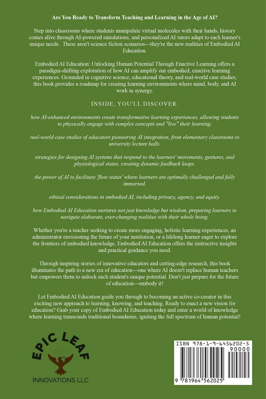 Rückseite: 9781964562025 | Embodied AI Education | Johnna Haskell | Taschenbuch | Englisch | 2024