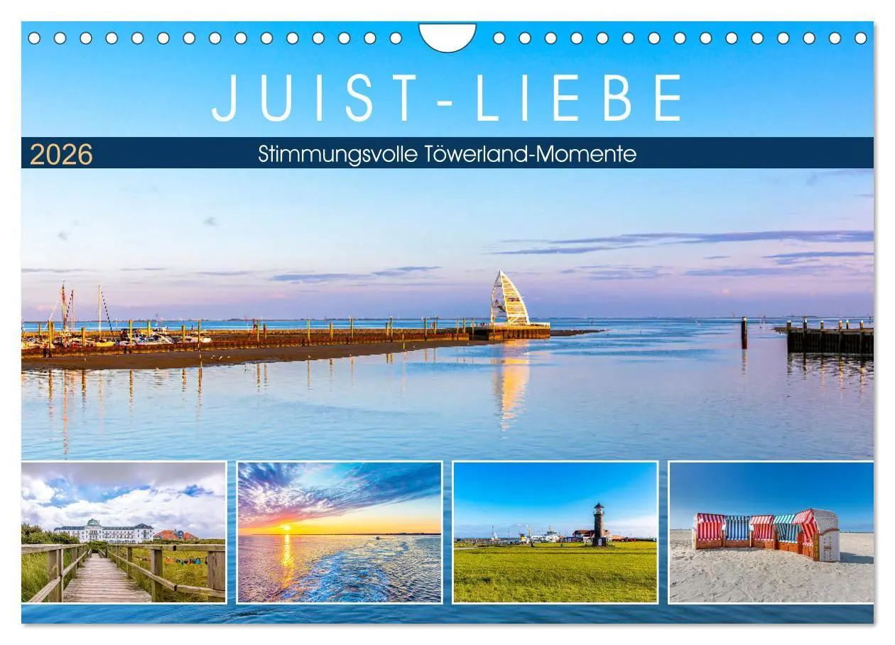 Cover: 9783457622025 | JUIST-LIEBE (Wandkalender 2026 DIN A4 quer), CALVENDO Monatskalender