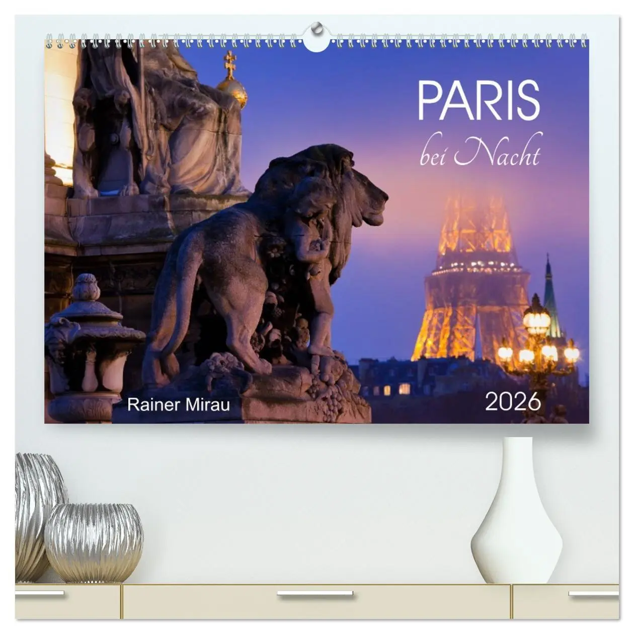Cover: 9783516022025 | Paris bei Nacht 2026 (hochwertiger Premium Wandkalender 2026 DIN A2...