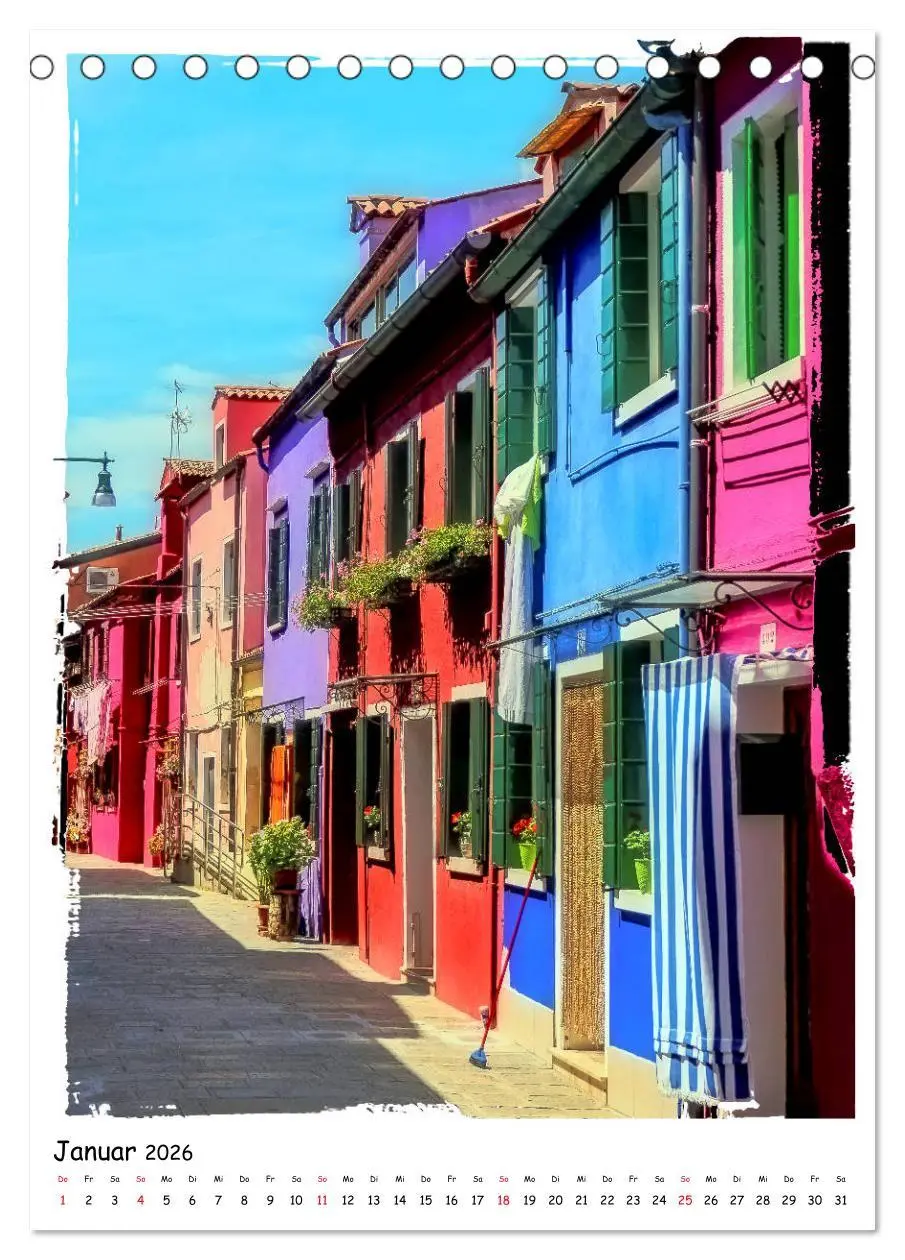 Bild: 9783516402025 | Einblicke in Burano (Tischkalender 2026 DIN A5 hoch), CALVENDO...