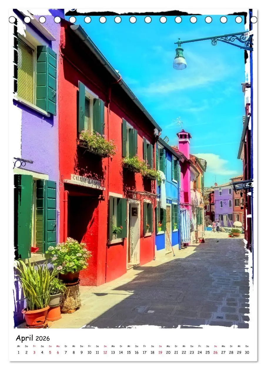 Bild: 9783516402025 | Einblicke in Burano (Tischkalender 2026 DIN A5 hoch), CALVENDO...