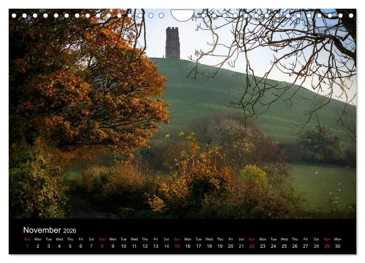 Bild: 9783516572025 | Glastonbury Tor (Wall Calendar 2026 DIN A4 landscape), CALVENDO 12...
