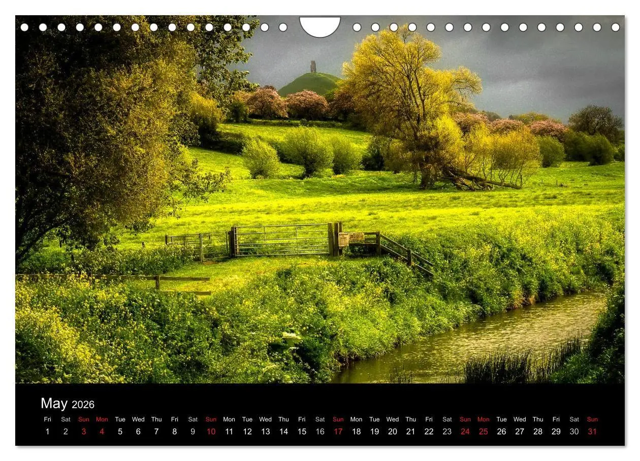 Bild: 9783516572025 | Glastonbury Tor (Wall Calendar 2026 DIN A4 landscape), CALVENDO 12...