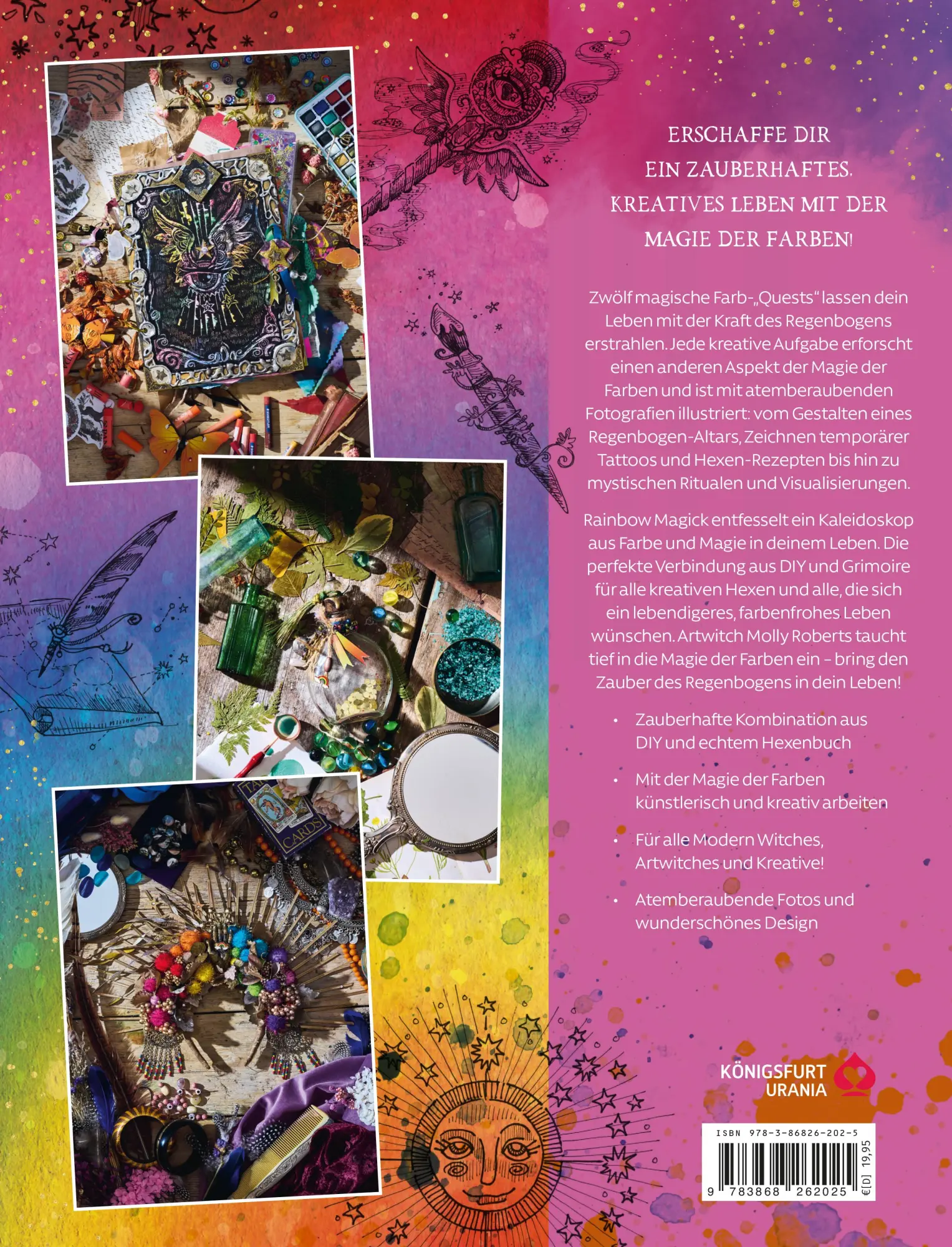 Rückseite: 9783868262025 | Rainbow Magick - 12 zauberhafte Color-Quests für kreative Hexen | Buch