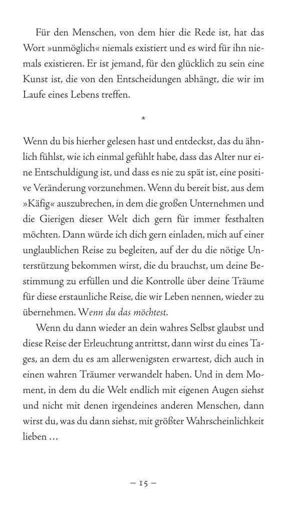 Bild: 9783906872025 | Lebe deine Träume! | Der Weg zu einem wahrhaft glücklichen Leben