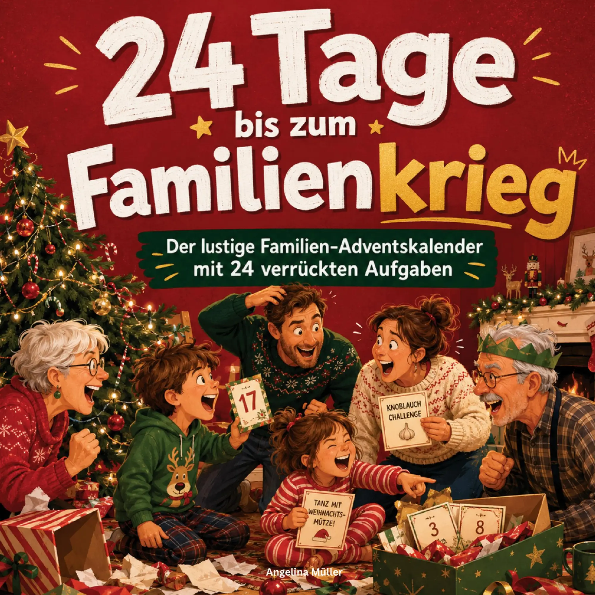 Cover: 9789403942025 | 24 Tage bis zum Familienkrieg: Der lustige Familien Adventskalender...