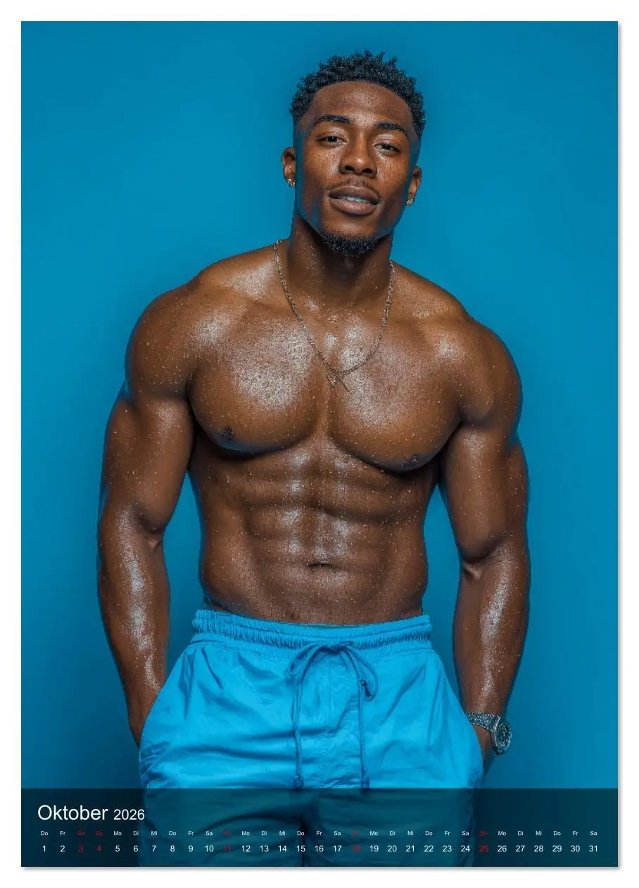 Bild: 9783516632125 | BLACK HEAT - Sexy Männer mit dunkler Haut und Muskeln aus Stahl...
