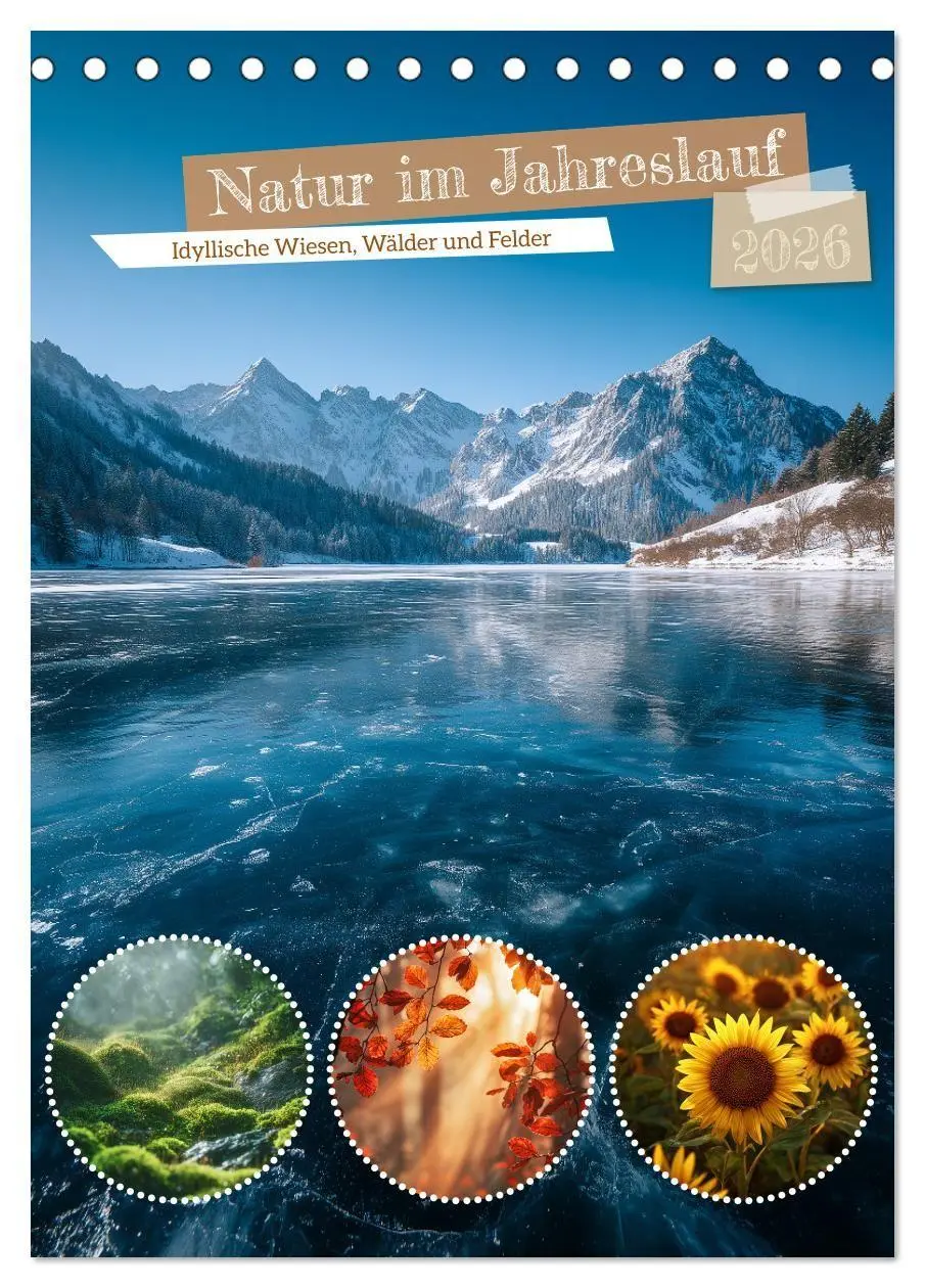 Cover: 9783516702125 | Natur im Jahreslauf (Tischkalender 2026 DIN A5 hoch), CALVENDO...