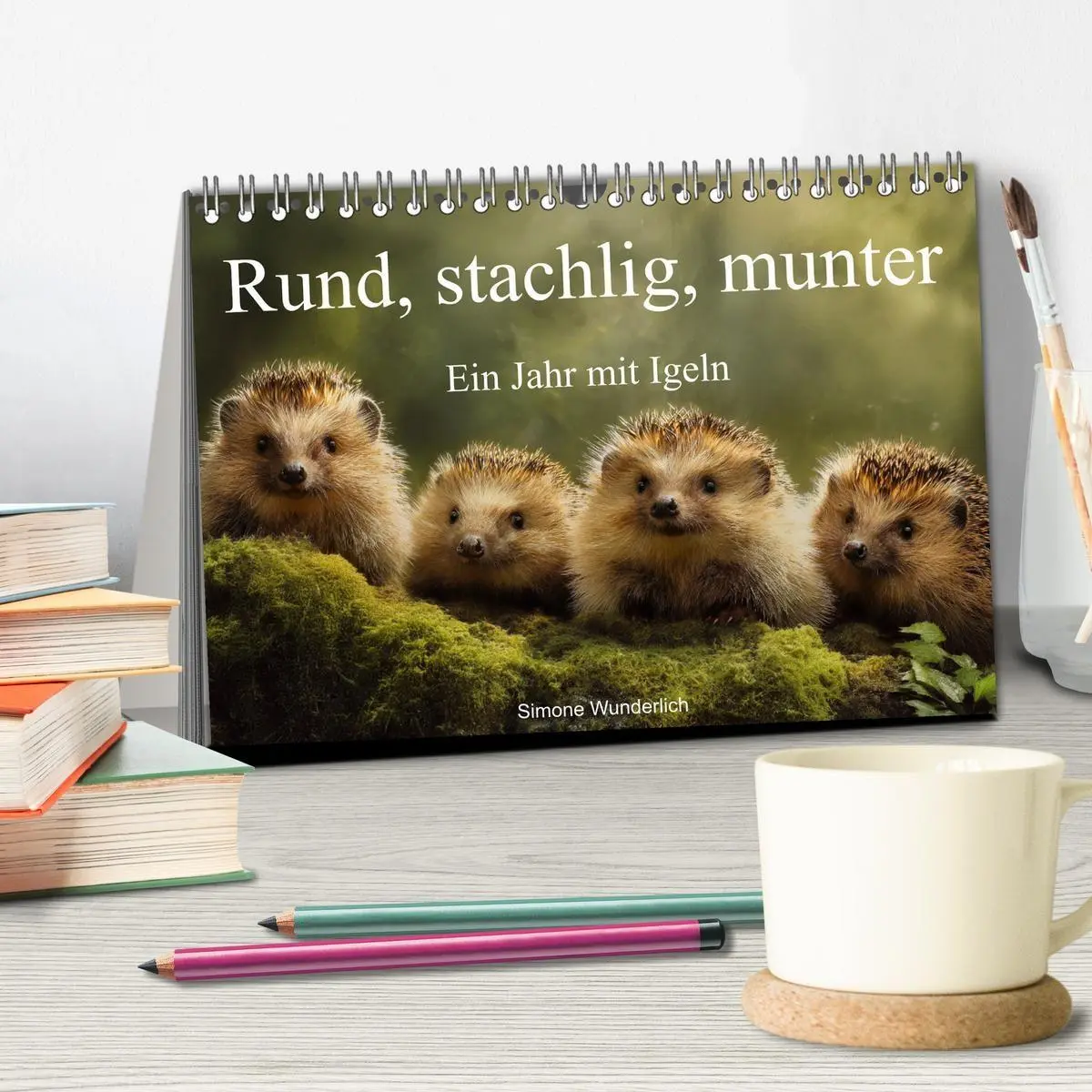 Bild: 9783516942125 | Rund, stachlig, munter - Ein Jahr mit Igeln (Tischkalender 2027 DIN...