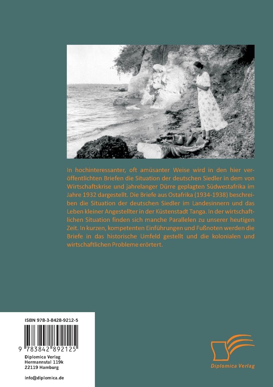 Rückseite: 9783842892125 | Briefe aus Afrika - 1932-1938: Deutsche Siedler in den ehemaligen...