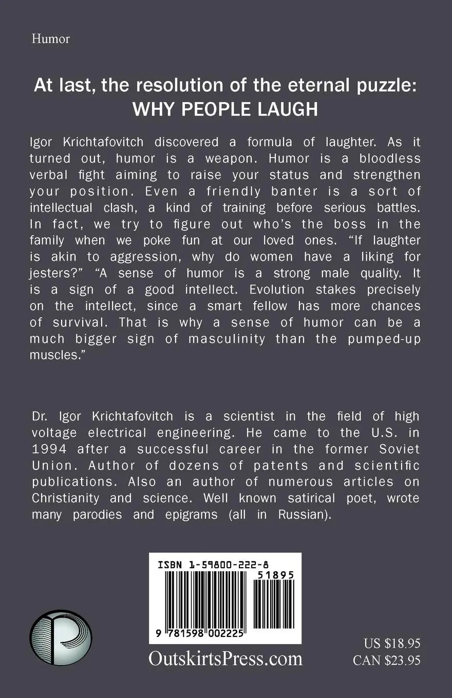 Rückseite: 9781598002225 | Humor Theory | Formula of Laughter | Igor Krichtafovitch | Taschenbuch
