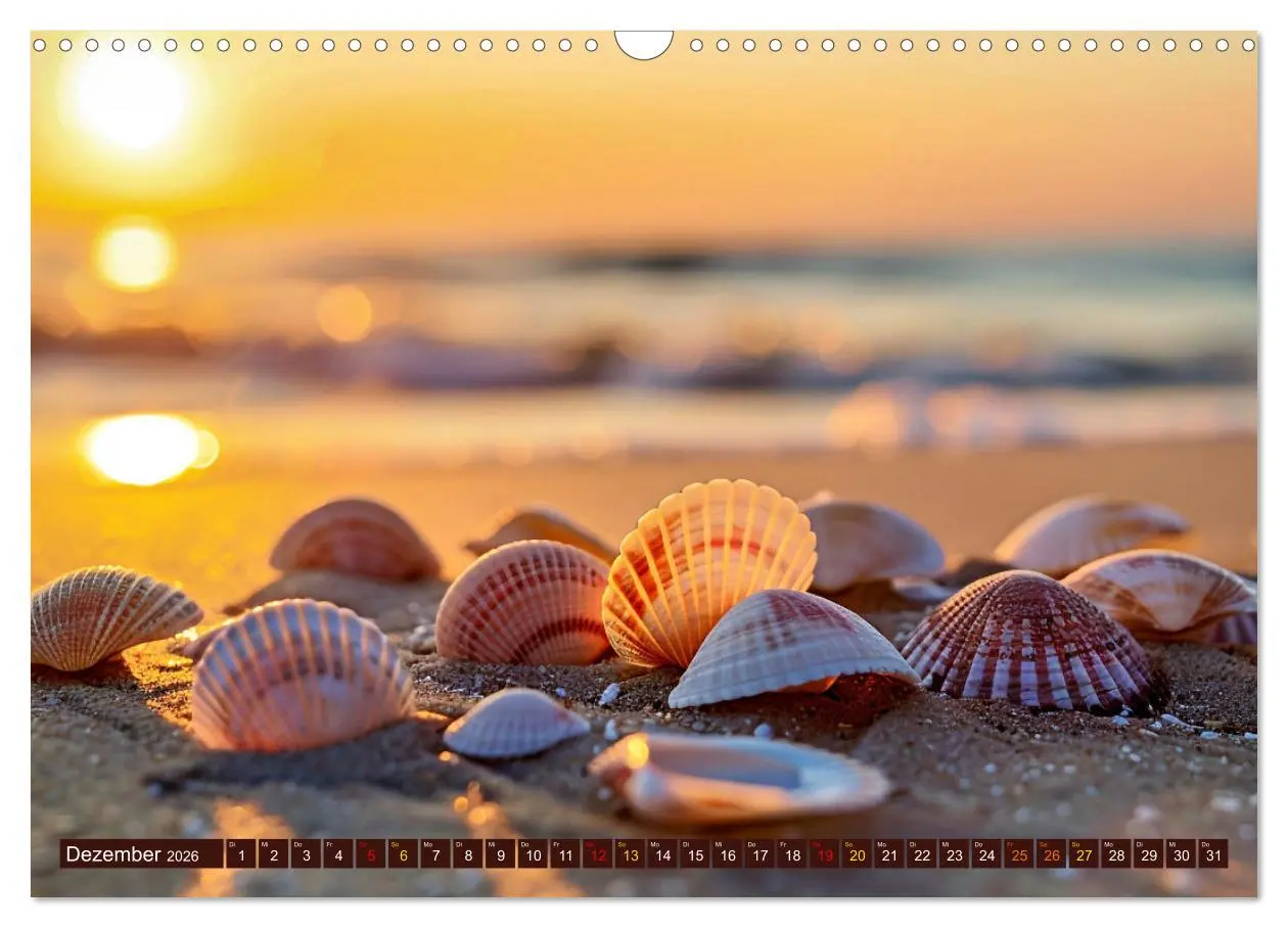 Bild: 9783457392225 | Faszination Muscheln (Wandkalender 2026 DIN A3 quer), CALVENDO...