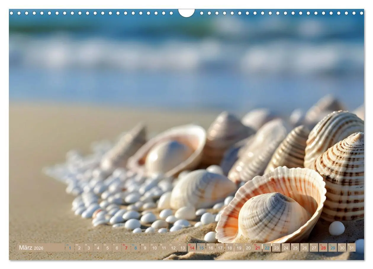 Bild: 9783457392225 | Faszination Muscheln (Wandkalender 2026 DIN A3 quer), CALVENDO...