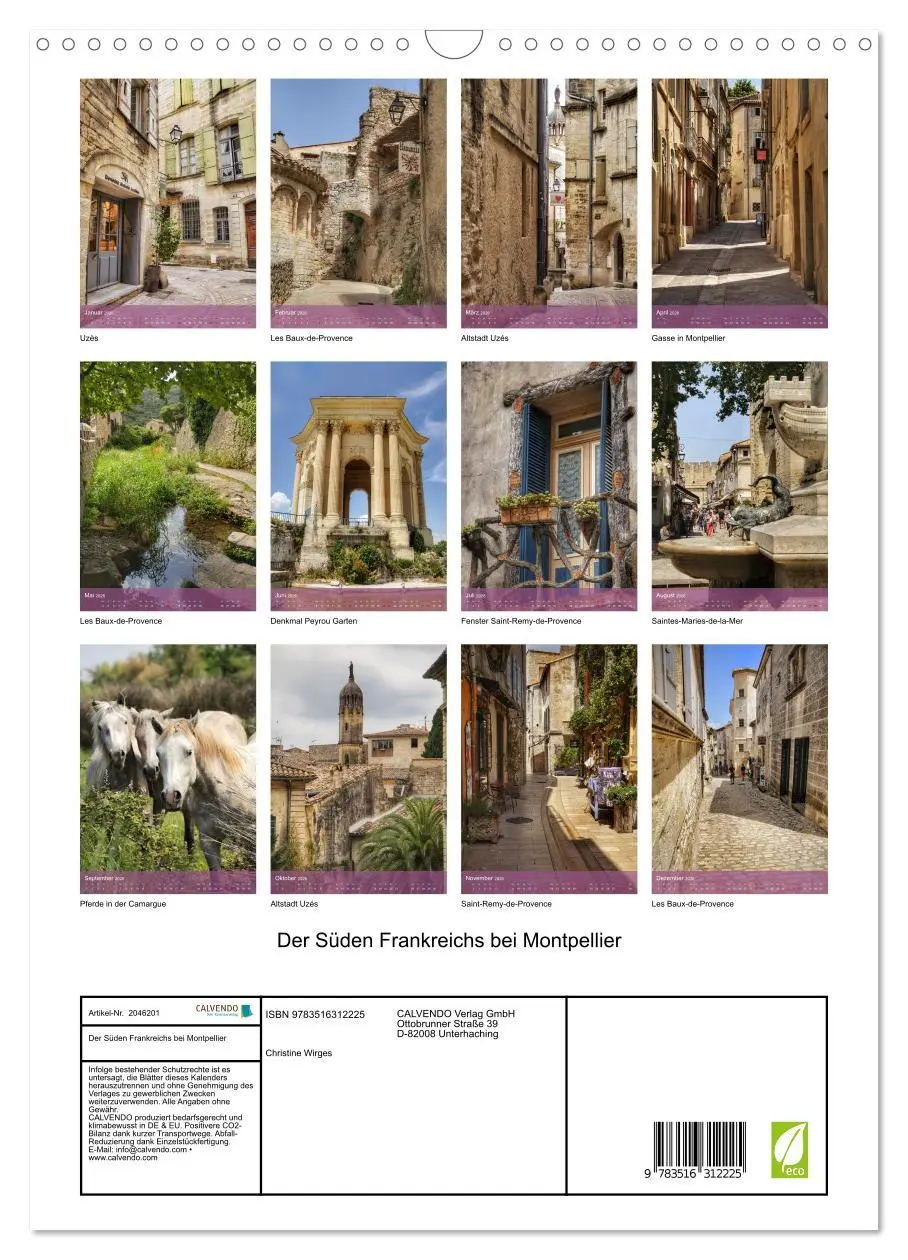 Bild: 9783516312225 | Der Süden Frankreichs bei Montpellier (Wandkalender 2026 DIN A3...