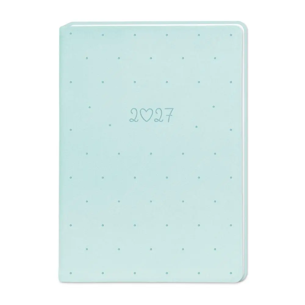 Cover: 9783986362225 | Terminplaner Lederlook 2027 Mint | Terminplaner Lederlook A6 | Buch