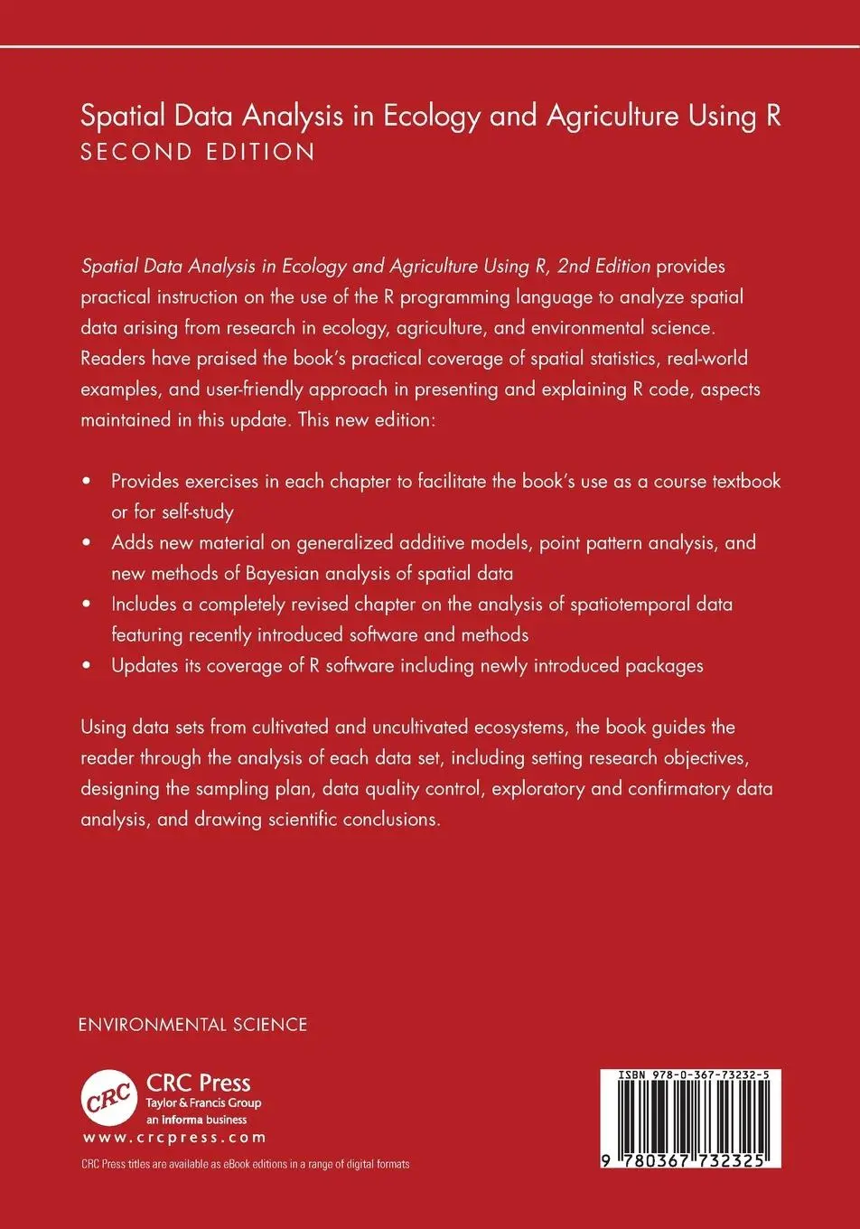 Rückseite: 9780367732325 | Spatial Data Analysis in Ecology and Agriculture Using R | Plant