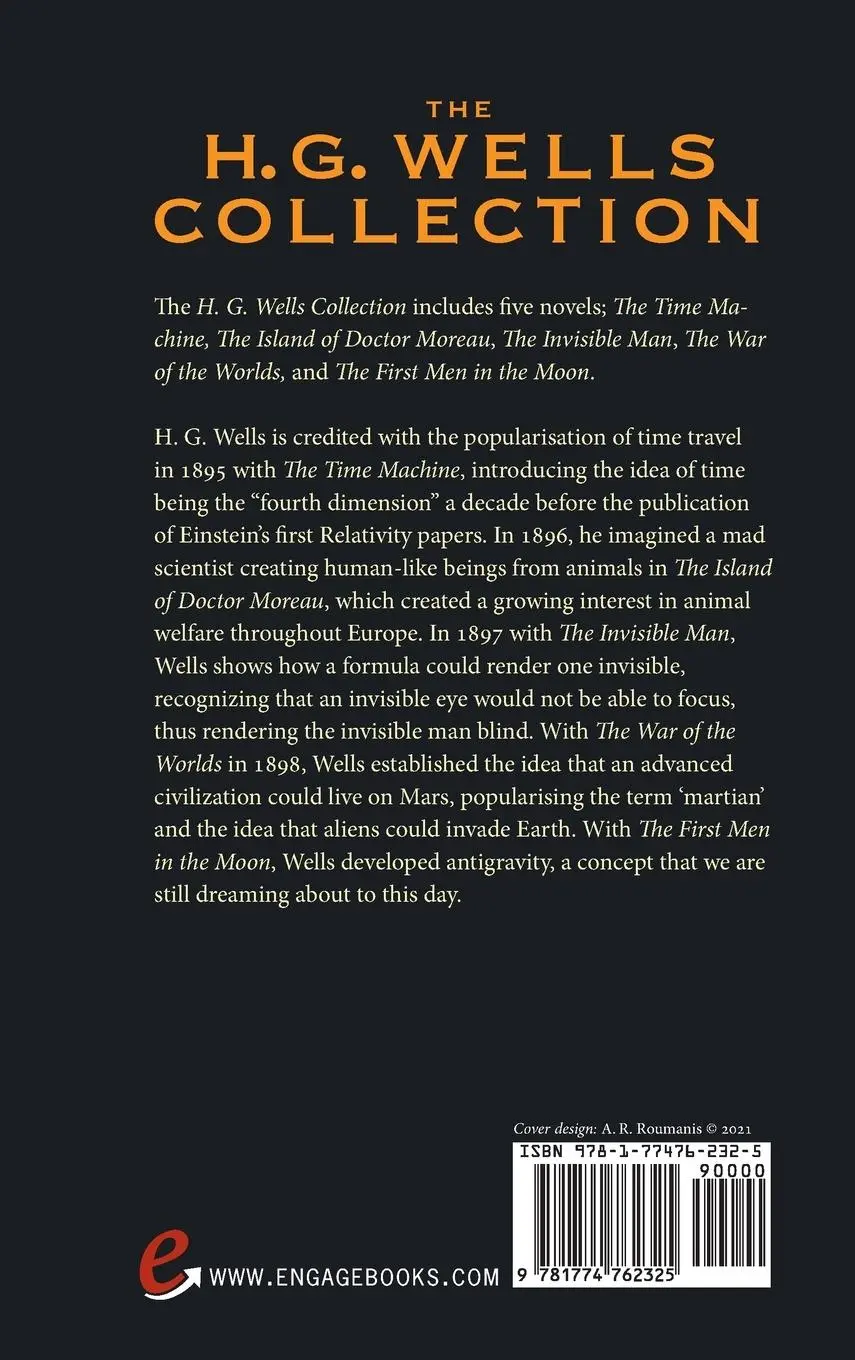 Rückseite: 9781774762325 | The H. G. Wells Collection (5 Books in 1) The Time Machine, The...
