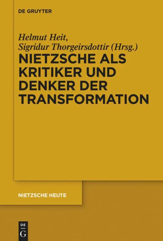 Cover: 9783110472325 | Nietzsche als Kritiker und Denker der Transformation | Buch | X | 2016