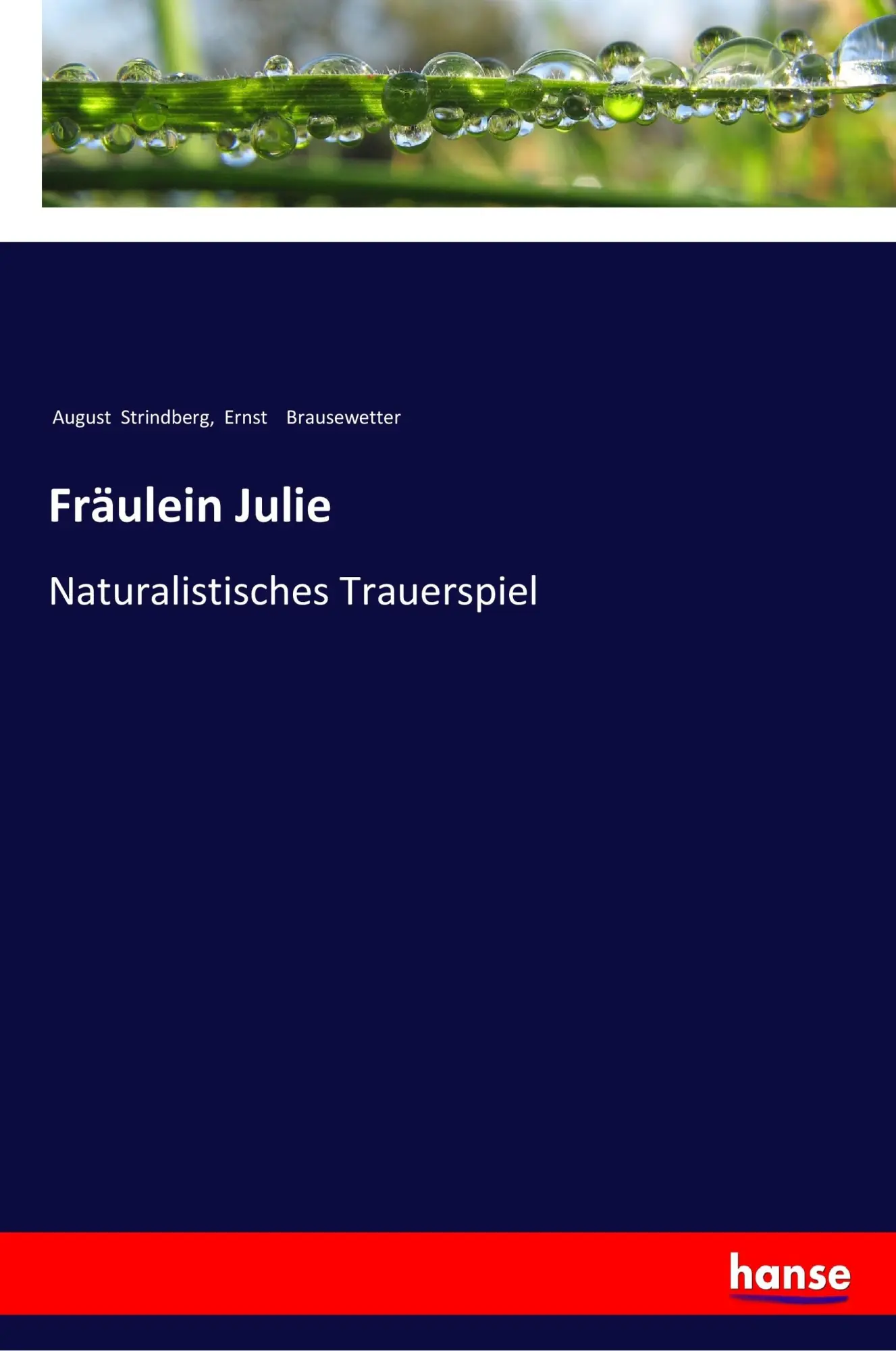 Cover: 9783337352325 | Fräulein Julie | Naturalistisches Trauerspiel | Strindberg (u. a.)